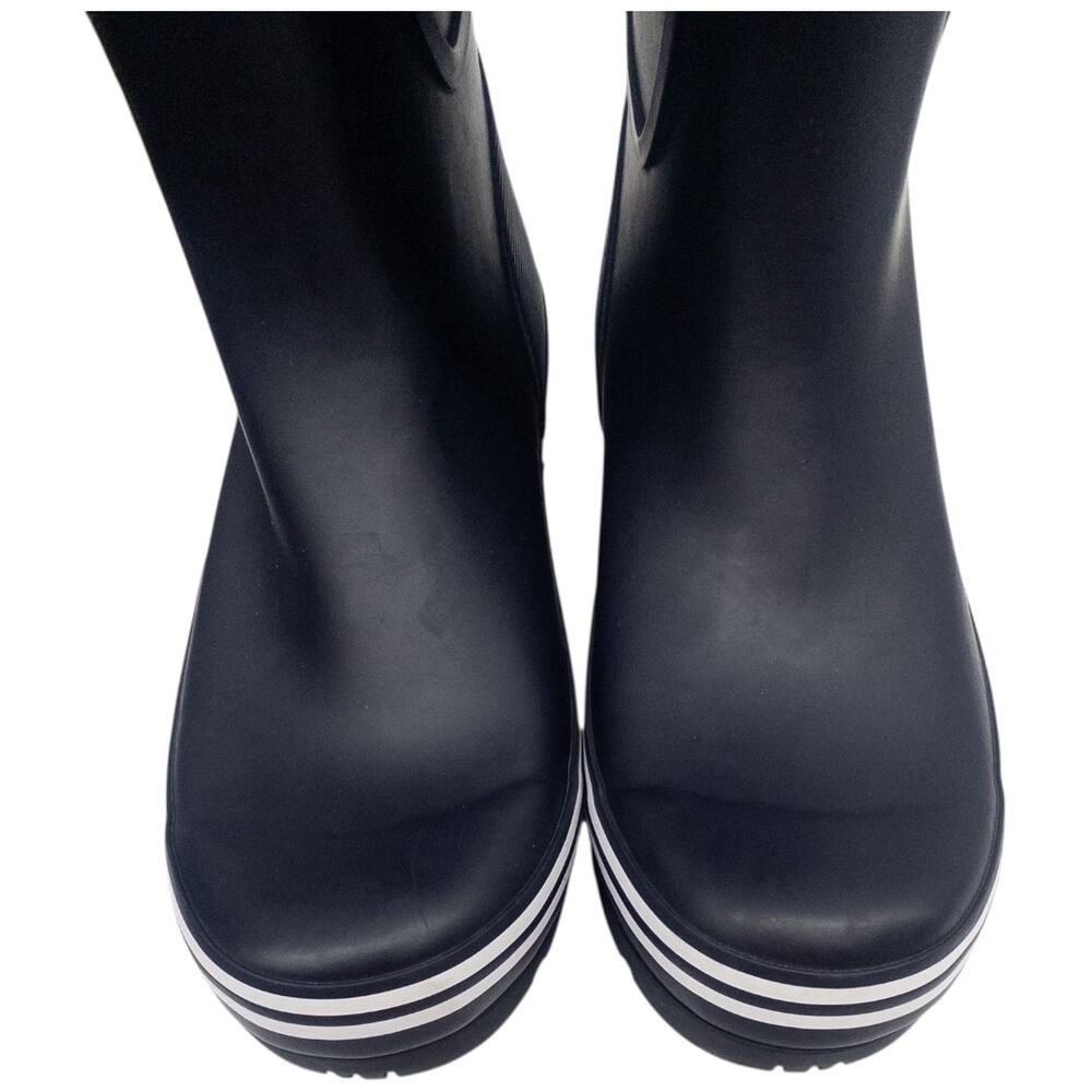 Joules Womens Rain Boot Welly Size 7 Navy Blue White Waterproof NWT - Picture 5 of 7